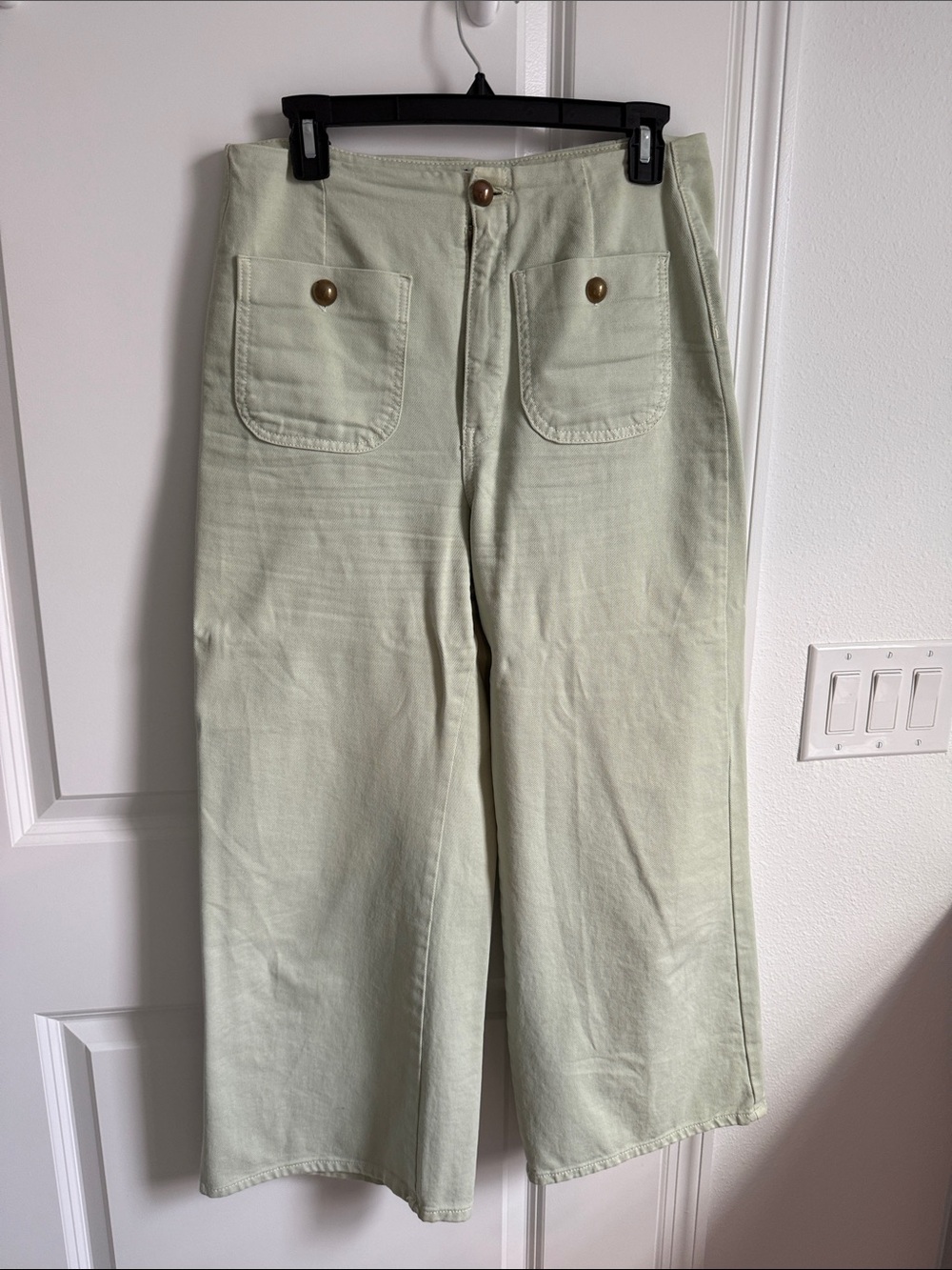 Zara Mint Green Utility Trousers